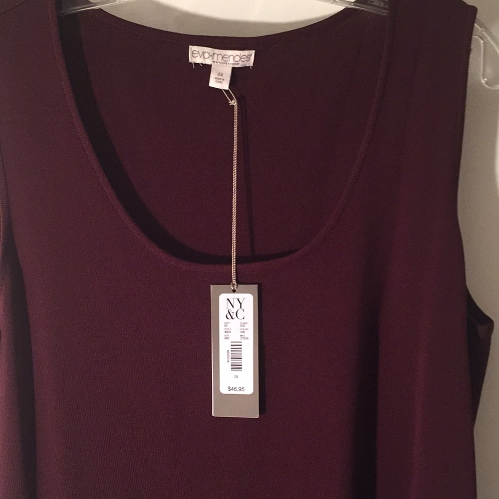 MATCHES COAT-PANTS EVA MENDEZ BURGUNDY SHELL. New - Picture 3 of 4